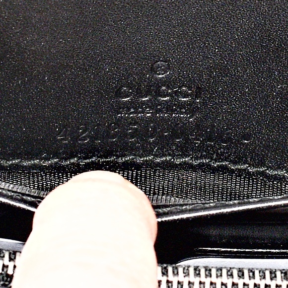 NEW GUCCI XL LOGO LEATHER CROSS-BODY BAG - Picture 7 of 8